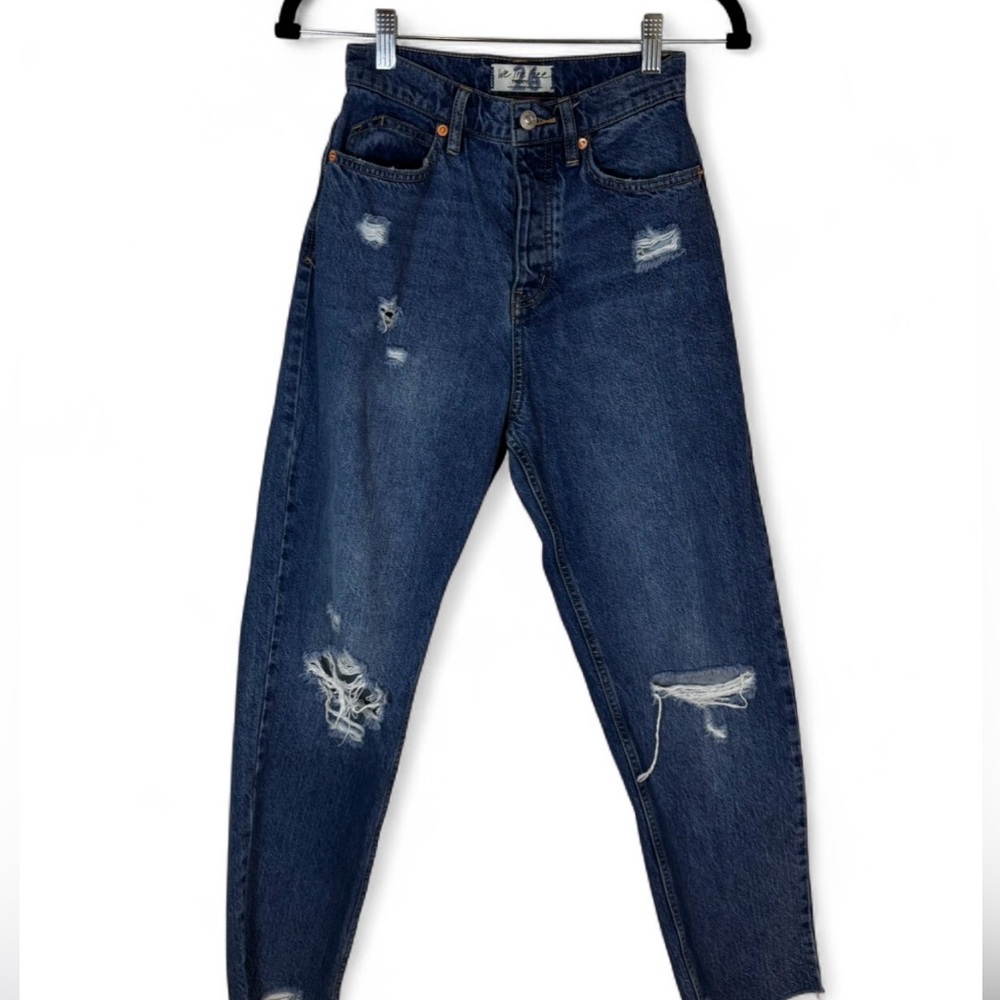 We the Free Curvy Straight Leg Distressed Jeans